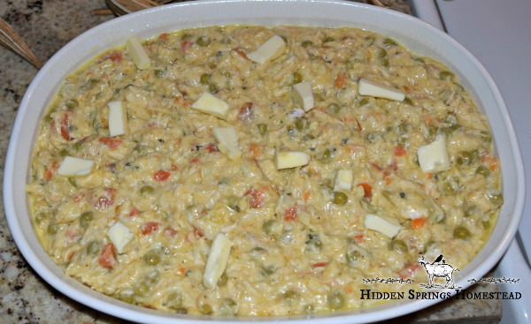 Chicken Pot Pie ready for oven