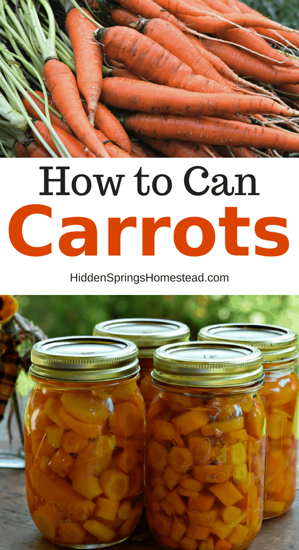 How to Can Carrots