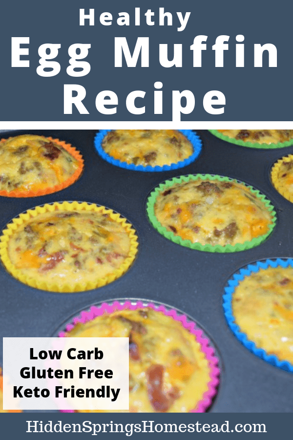Baked low carb egg muffins. Hidden Springs Homestead