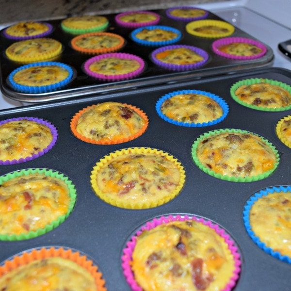 Cooked, ready to eat low carb egg muffins. Hidden Springs Homestead