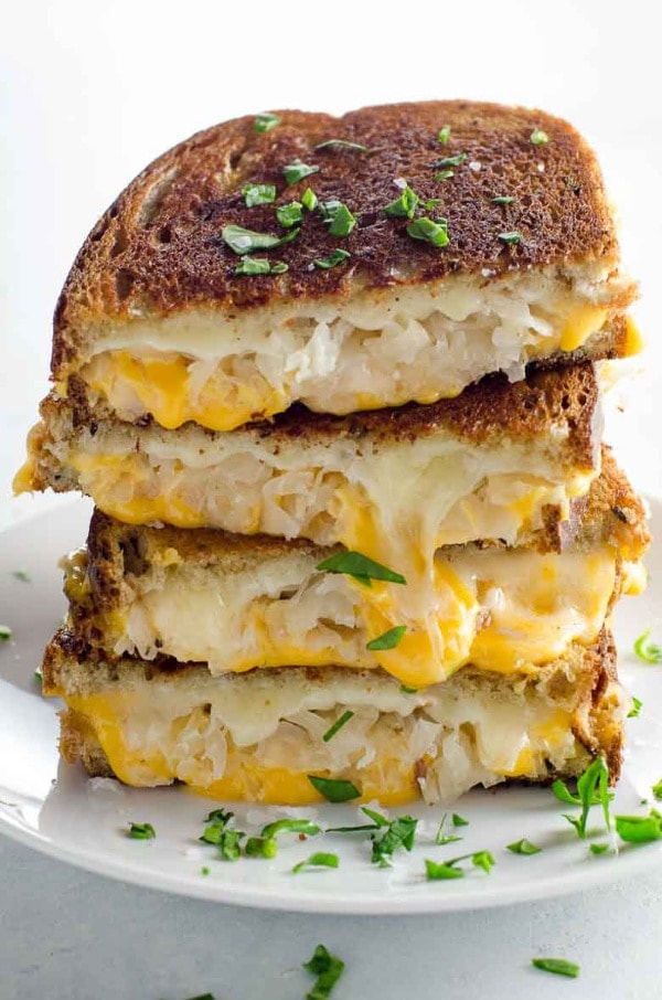 grilled cheese sandwich with sauerkraut  Hidden Springs Homestead