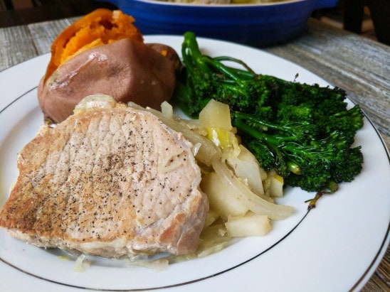 pork chops and sauerkraut to change up dinner meals   Hidden Springs Homestead