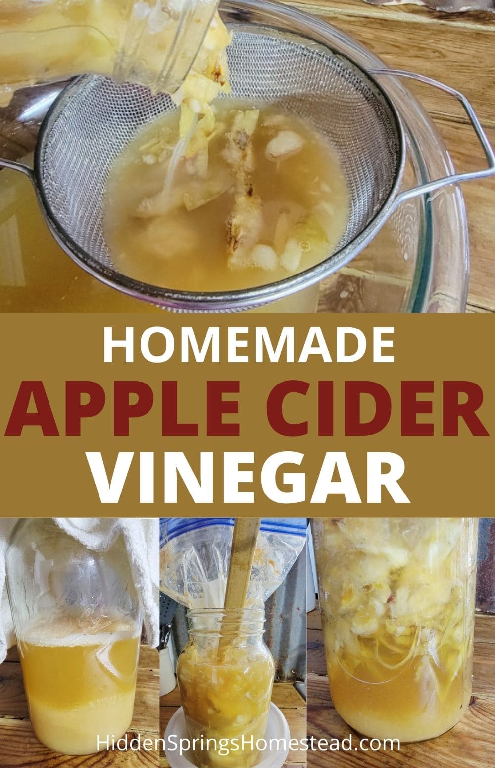 Homemade Apple Cider Vinegar - from Scraps