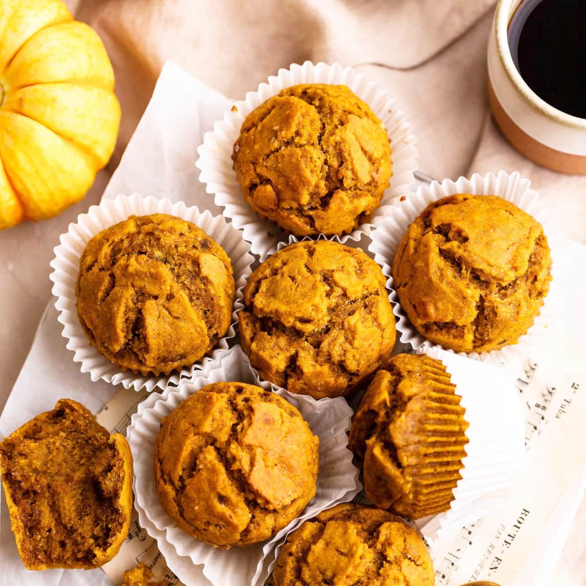 Image for Easy Vegan Pumpkin Banana Muffins